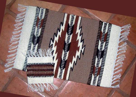 Wool Placemat and Coaster Set #001