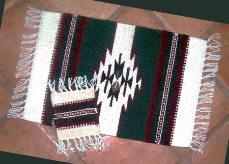 Wool Placemat and Coaster Set #002