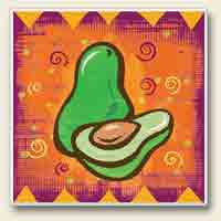 Fiesta Avacado Coaster