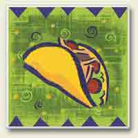 Fiesta Taco Coaster