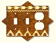 Southwest Double Switch Plate and Outlet