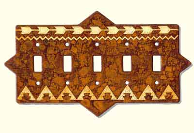 Large photo of rustic switch plate #F5