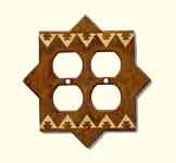 Southwest Double Outlet Cover